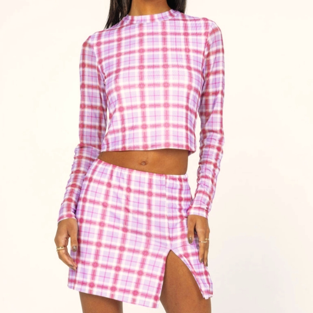 Long Sleeve Set Pink/Purple
